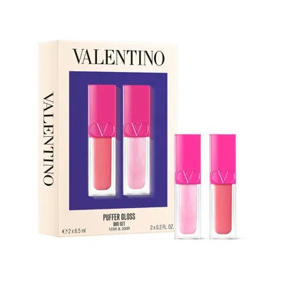 Valentino Beauty Puffer Gloss Makeup Gift Set Lipstick In Multi