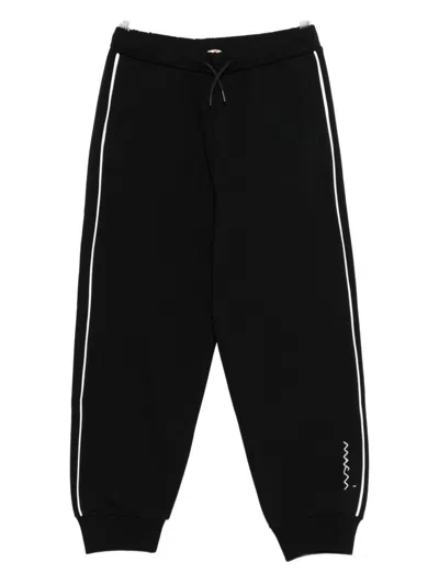 Marni Kids Logo Signature Pants In Black