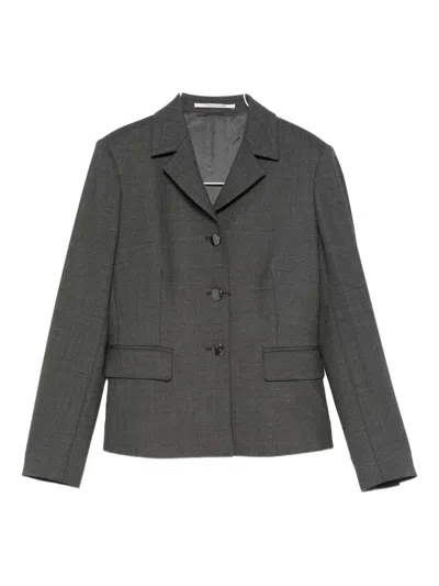 Tagliatore Tailored Gray Jacket With Notched Collar In Brown