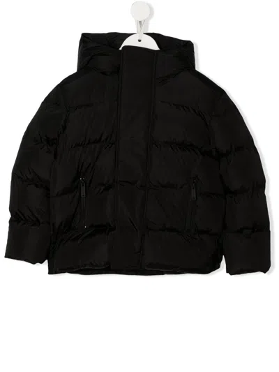 Dsquared2 Logo-print Zip-up Puffer Jacket In Black