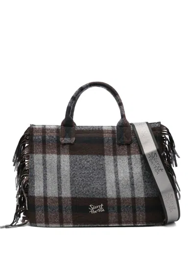 Secret Pon-pon Secret Pon Pon Large Tote Bag Isabella In Black