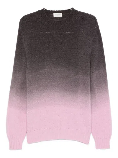Tintoria Mattei Gradient Effect Crew Neck Sweater In Multi