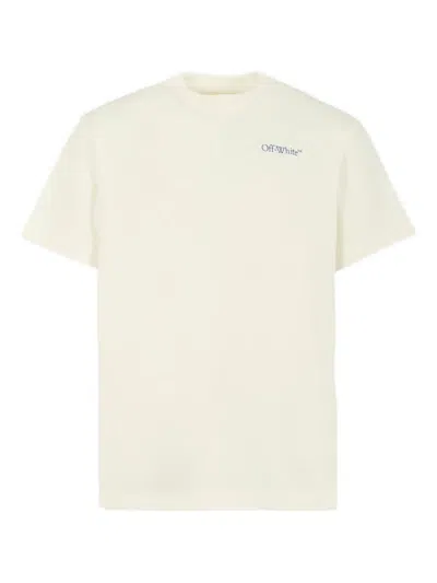 Off-white Kids Printed T-shirt In White