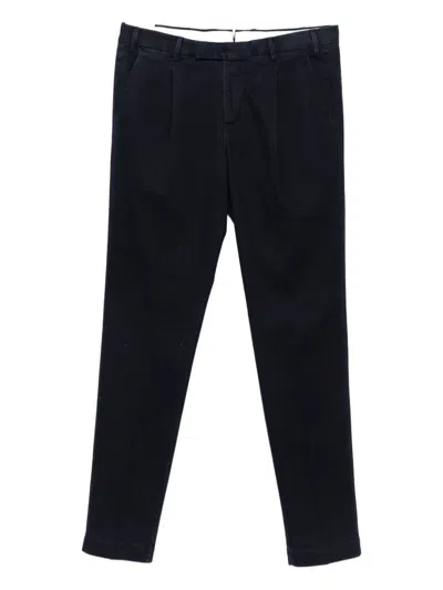 Pt Torino Pants With Pleated Pockets In Blue
