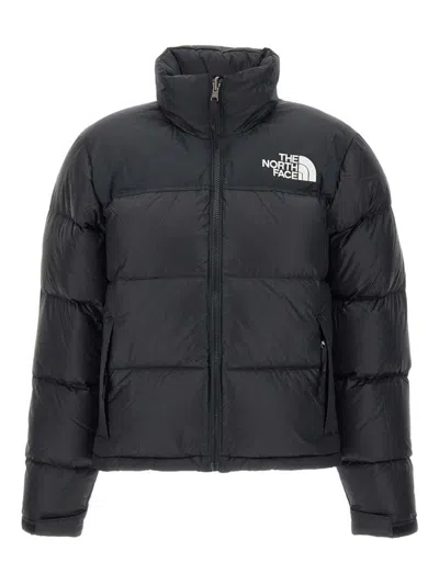 The North Face Nuptse Water Repellent 700 Fill Power Down Short Puffer Jacket In Black