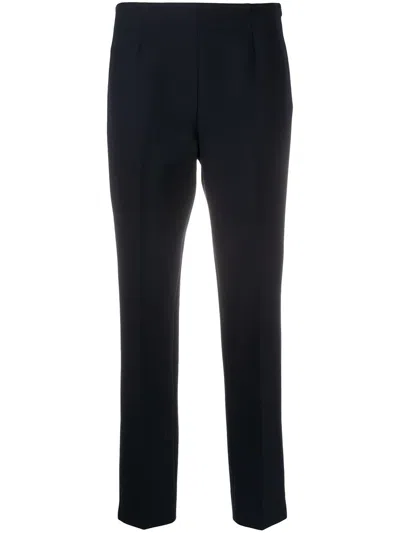 Peserico Slim-fit Cropped Trousers In Blue
