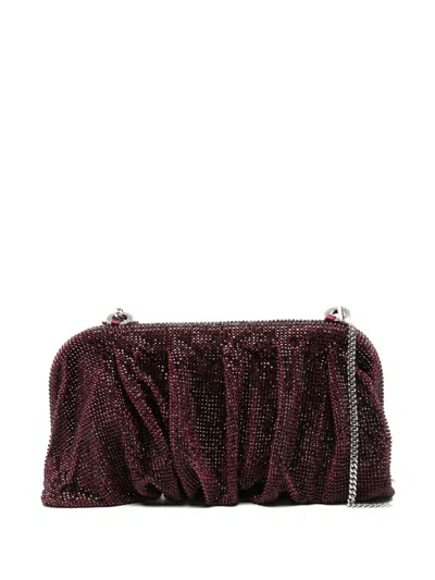 Benedetta Bruzziches Clutch Venus Grande In Tessuto Decorato  Donna In Burgundy