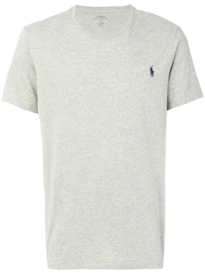 Polo Ralph Lauren Polo Pony Embroidered T-shirt In Gray