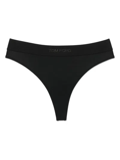 Tom Ford "signature" Thong In Black