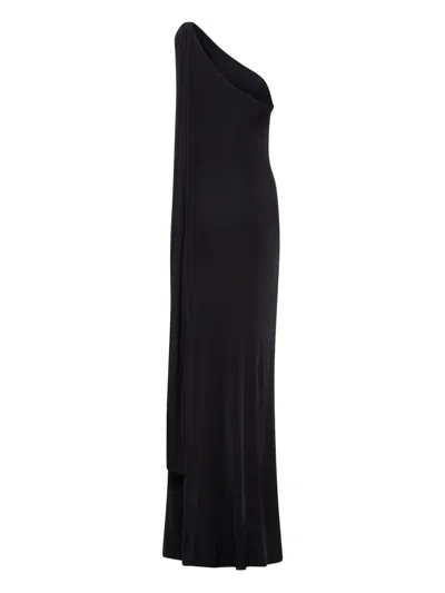 Tom Ford One-shoulder Evening Dress In Black