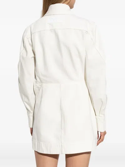 Givenchy Button-fastening Mini Dress In White