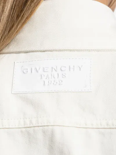 Givenchy Button-fastening Mini Dress In White