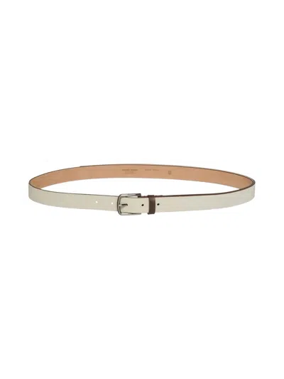 Giorgio Armani Rectangular-buckle Belt In Brown
