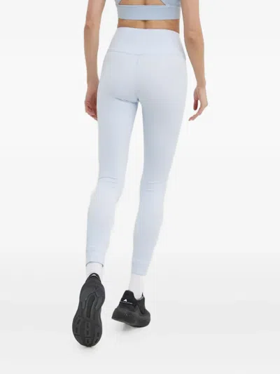 Lacoste Logo-patch Leggings In Blue