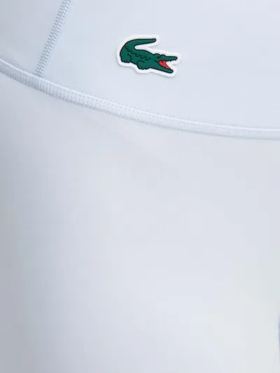 Lacoste Logo-patch Leggings In Blue