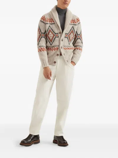 Brunello Cucinelli Lightweight Turtleneck Sweater In Gray