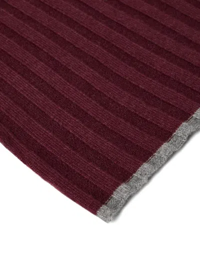 Brunello Cucinelli Cashmere Scarf In Red
