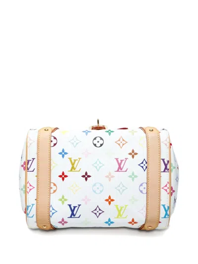 Pre-owned Louis Vuitton 2007 Priscilla Monogram Multicolor Tote Bag In White