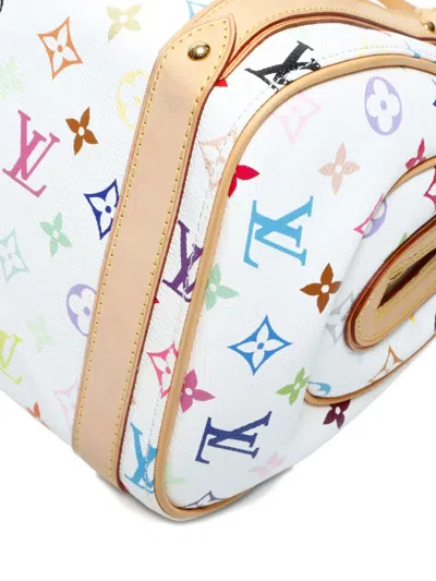 Pre-owned Louis Vuitton 2007 Priscilla Monogram Multicolor Tote Bag In White