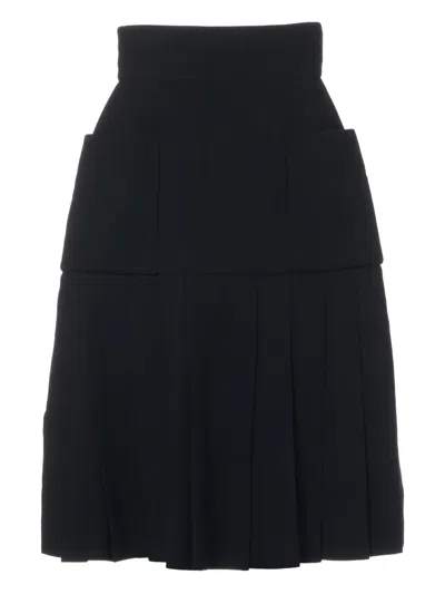 Pre-owned Chanel 1991 Cc-button Suit In Black