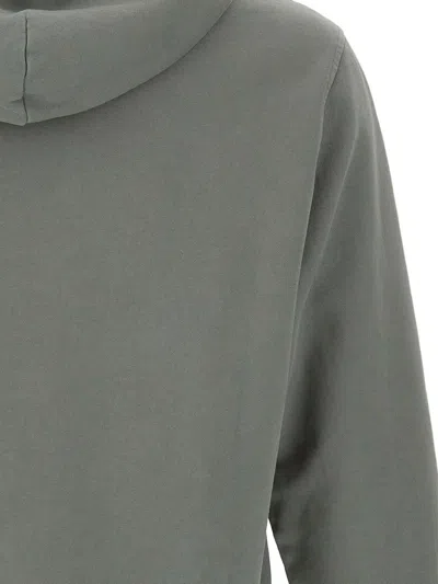 C.p. Company Lens-detail Cotton Hoodie In Green