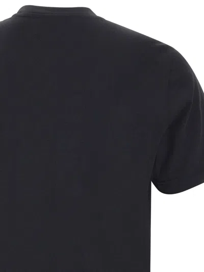 Diktat Short-sleeve Logo-label T-shirt In Black