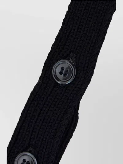 Thom Browne Textured Knit Cardigan Featuring Contrast Trim In Multi