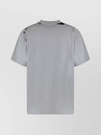 Balenciaga International T-shirt Oversized In Heather Grey In Gray