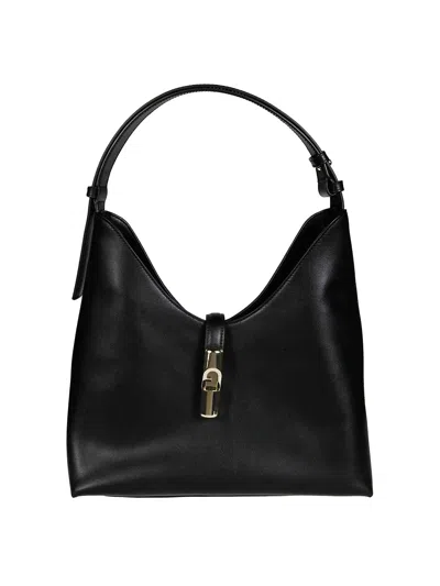Furla Borsa Goccia M Hobo Nera In Black