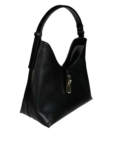 Furla Borsa Goccia M Hobo Nera In Black