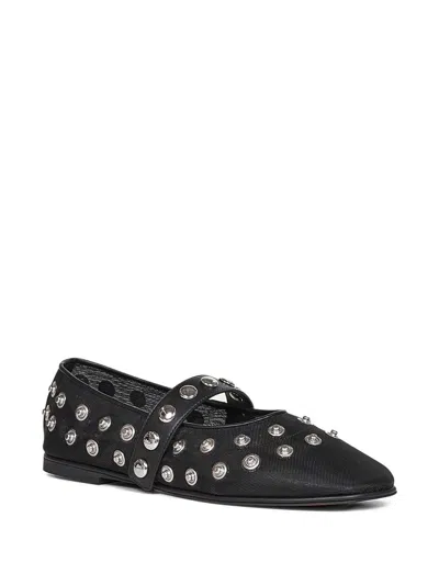 Stella Mccartney Ryder Popper-studded Ballet Flats In Black