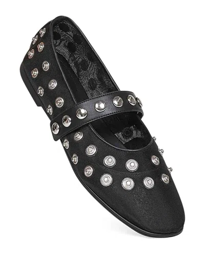 Stella Mccartney Ryder Popper-studded Ballet Flats In Black