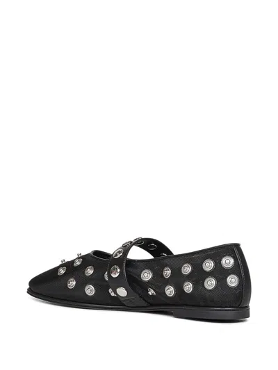 Stella Mccartney Ryder Popper-studded Ballet Flats In Black