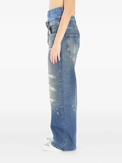 Dolce & Gabbana Women Double-waisted Jeans In Blue