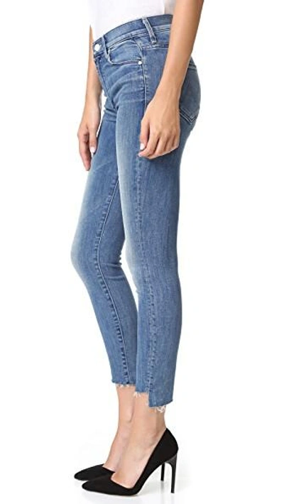 Shop Mother The Stunner Zip Ankle Step Fray Jeans In Good Girls Do