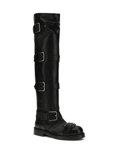 Dolce & Gabbana Women Horse Boots In Black