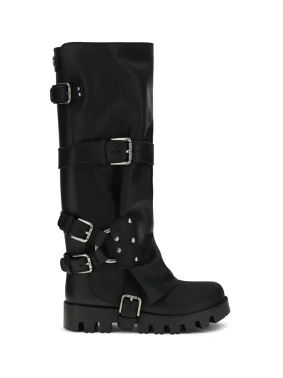 Dolce & Gabbana Dolce&gabbana Women Buckle Boots In Black