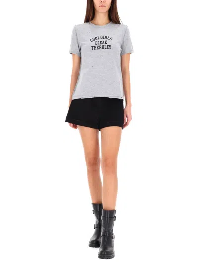 Dolce & Gabbana Women T-shirt With Print In Gray