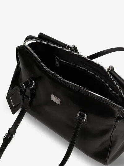 Dolce & Gabbana Women Vittoria Leather Shoulder Bag In Neutral
