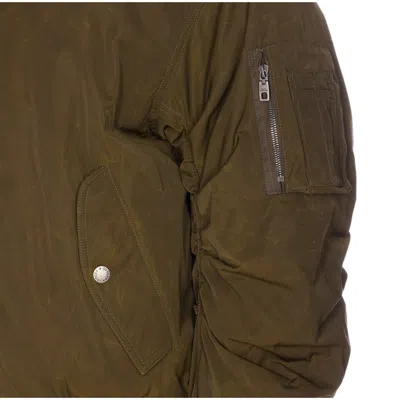 Dolce & Gabbana Down Jacket With Crewneck And Pockets In Brown