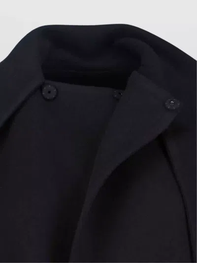 Balenciaga Casual Jacket With Scarf And Pockets In Black