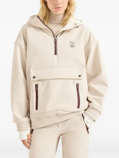 Brunello Cucinelli Mountain Outerwear Jacket In Neutral