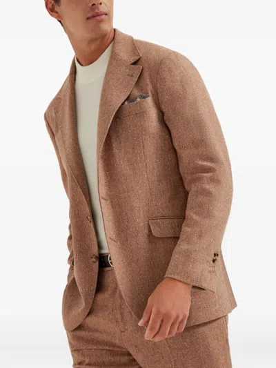 Brunello Cucinelli Funnel Neck Sweater In White