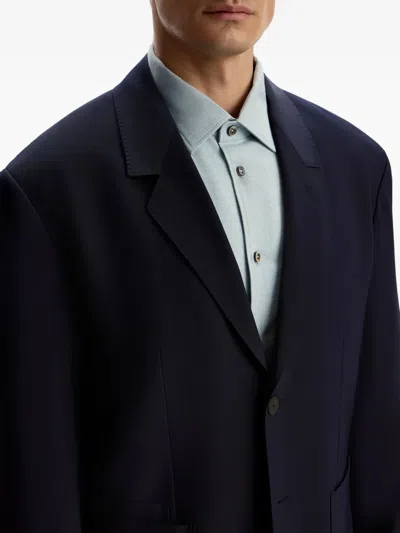 12 Storeez Wool-blend Blazer In Blue