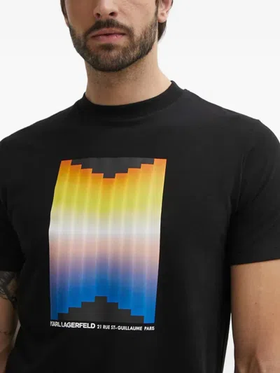 Karl Lagerfeld Graphic-print T-shirt In Black