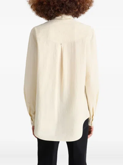 Lemaire Chest-pocket Long-sleeve Shirt In Neutral