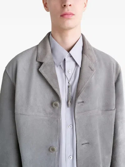 Lemaire Aubock Pen-pendant Necklace In Brown