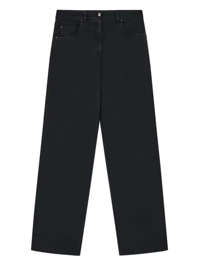 Giorgio Armani Five-pocket Jeans In Black