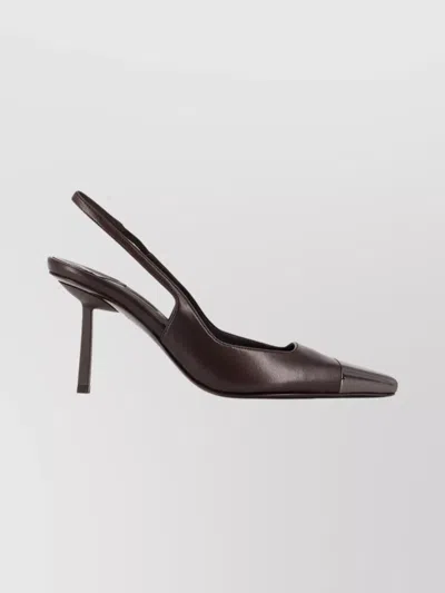 Le Silla Andreja Nemesi Sacher Leather Pumps In Brown