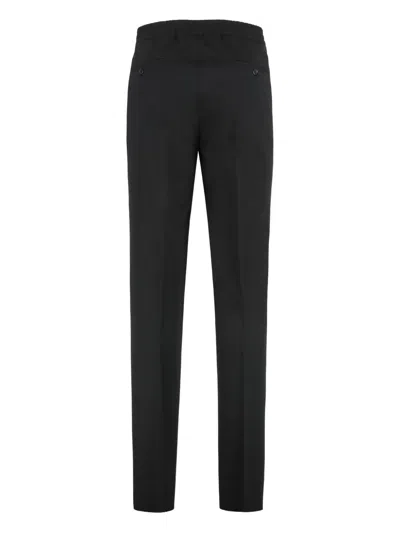 Slowear Drawstring-fastening Wool Trousers In Black